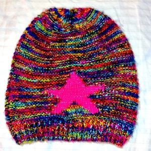 BETSEY JOHNSON KIDS KNIT STAR BEANIE HAT